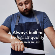 Essential Apron by hedley & bennett – Standard, Cotton, Dark Blue, Model CPFD-ESS-MDTC