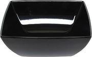 Thunder Group Classic black melamine dinnerware collection 8 oz, 3 7/8" square bowl, 1 3/4" deep, comes in dozen