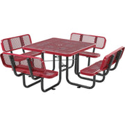 Global Industrial Red / Onesize / Industrial Picnic Tables