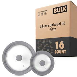 Universal Lids (16 Pack) by Modern Innovations – Gray, Pack of 16, Model MI 1268_Case