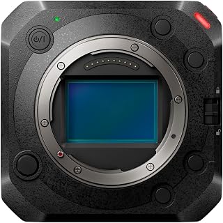 Panasonic LUMIX BS1H Full-Frame Box-Style Live & Cinema Camera, Compact Body with 6K 24p / 5.9K 30p 10-bit Unlimited Video Recording, Multicam Control (DC-BS1H) (Renewed)
