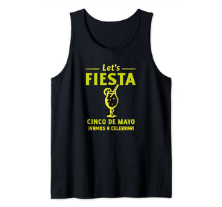 Cinco De Mayo Fiesta Mexican Shirt Cinco De Mayo Shirt Party Tank Top by Cinco De Mayo Mexican Fiesta Party – Black, Model YZPAB6WZ3JD