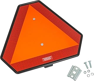 Performance Plus Carts Universal Golf Cart Slow Moving Reflective Safety Emblem Orange Triangle, Bumper or Grab Bar Mounted