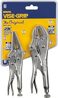 IRWIN Vise-Grip Original Locking Pliers with Wire Cutter Set, 2 Piece, 36
