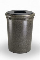 Commercial Zone 50 Gallon Waste Container, Concrete, Aspen