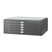 Safco Black / Flat File / 53.5"W x 41.5"D x 16.5"H Flat File Cabinets