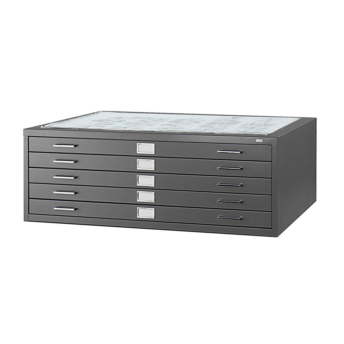 Safco Black / Flat File / 53.5"W x 41.5"D x 16.5"H Flat File Cabinets