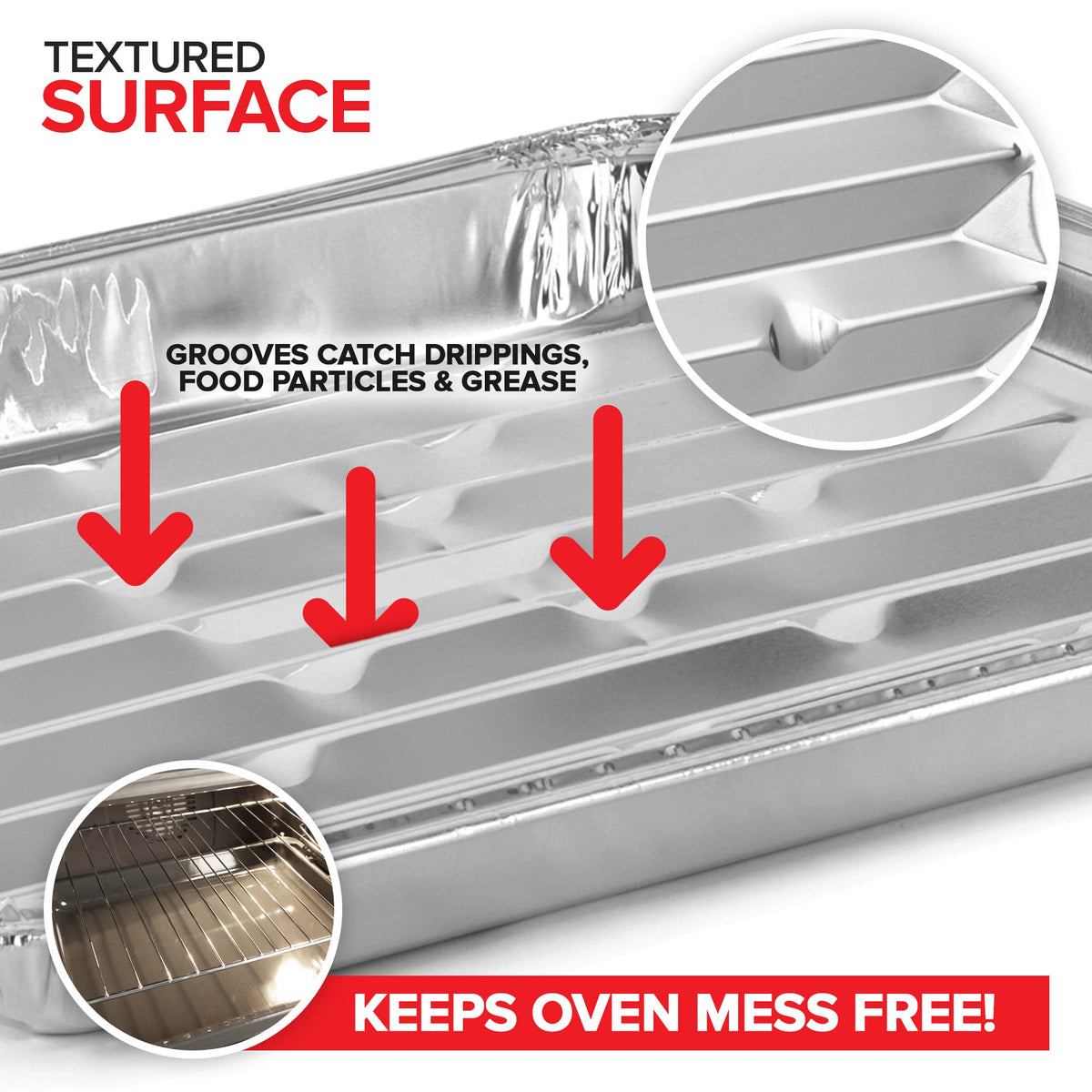 Stock Your Home 25 Pack / Silver / 1 Drip Pans