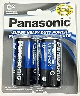6PC Size C Panasonic Batteries Super Heavy Duty Power Zinc Carbon