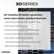 Turbofan E35 Full Size Countertop Electric Convection Oven with P85M12 Proofer by Moffat – Commercial Grade