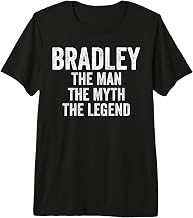 Men's Bradley The Man The Myth The Legend First Name Father's Day Premium Tri-Blend T-Shirt