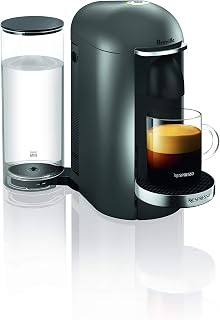 Nespresso VertuoPlus Deluxe Coffee and Espresso Machine by Breville, Titan (Renewed)