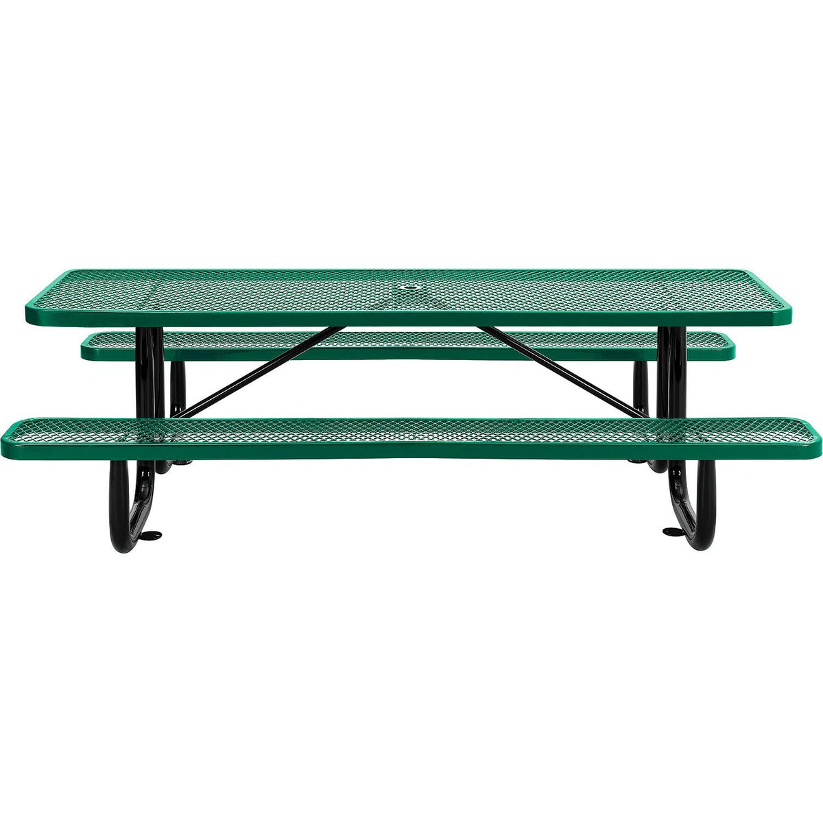 Global Industrial Green / Industrial / 96D x 62W x 29.5H in Picnic Tables