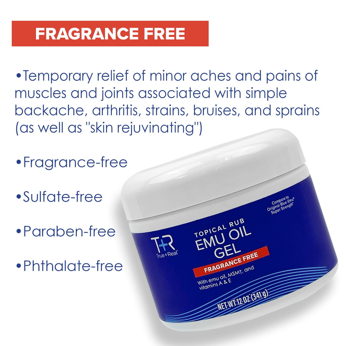 Emu Oil Gel by True+Real – Commercial Grade