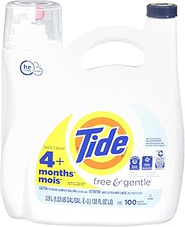 Tide 132 oz. Free and Gentle Liquid Laundry Detergent (100-Loads) 003077212140