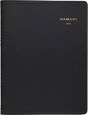 2022 Weekly Appointment Book & Planner by AT-A-GLANCE, 8-1/4" x 11", Large, Black (7095005)