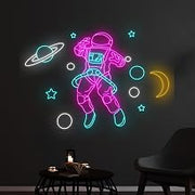 Custom Astronaut Led Sign Spaceman Neon Sign Decoration for Wall