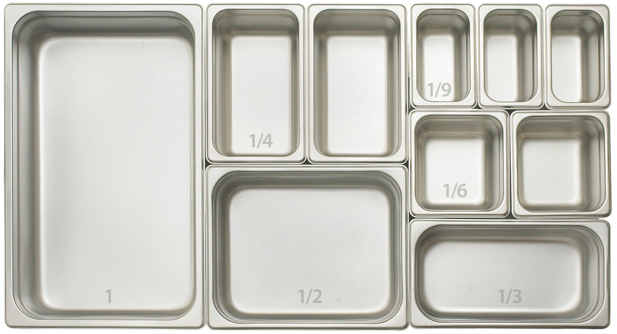 Winco 2.5" Deep / 1 / Stainless Steel Storage & Transport
