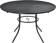 Global Industrial 48" Round Outdoor Steel Mesh Cafe Table, 29" H