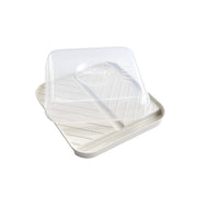 Nordic Ware White / 9.3" x 9.3" x 1.2" (Pack of 4) / Slanted Bacon Tray Display Trays