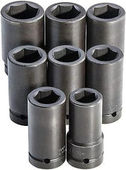 Proto J76104 1-inch Drive 8-piece Deep Metric Impact Socket Set - 6-point