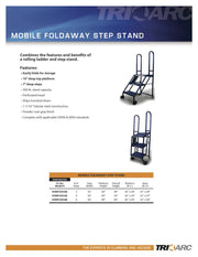 Tri Arc 2-Step / Gray / 1 Step Ladders