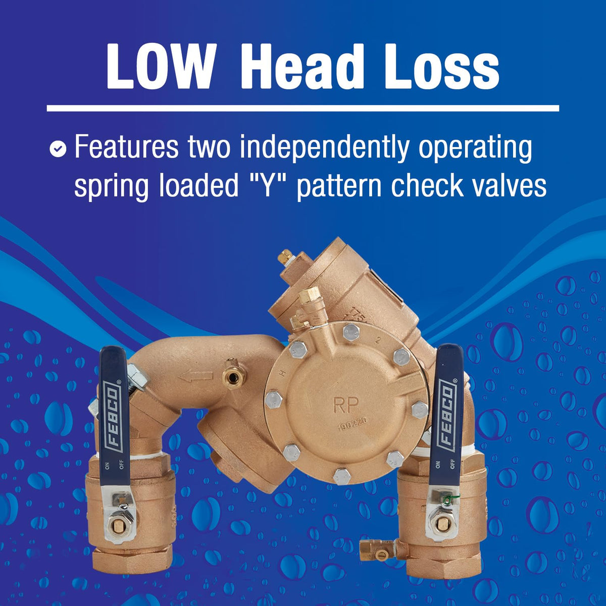 825Y Bronze RPZ Backflow Preventer with SentryPlus Sensor by Febco – 1 1/4 Inch, Bronze, Model F825FBV
