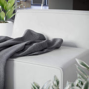 Modway White / Armless Chair / Contemporary Sofas & Couches