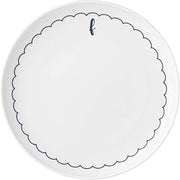 Lenox Navy Scallop Monogram Dinnerware, 876878, Dinner Plate, F