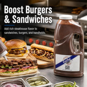 Sauce Steak Plastic by Crystal – 1 Gallon, Pack of 2