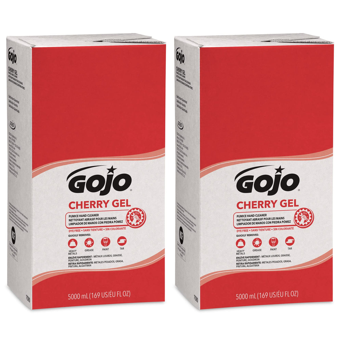 PRO TDX Cherry Gel Pumice Refill by GOJO – 167 Fl Oz (Pack of 2), Red, Pack of 2, Model 7590-02