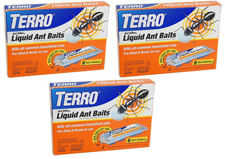 T300 Liquid Ant Baits - 3 Pack (18 Total Baits) by Terro – Commercial Grade