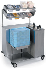Food Service Deluxe Tray Starter Station for Pans by Lakeside – Stainless Steel, Model 2620