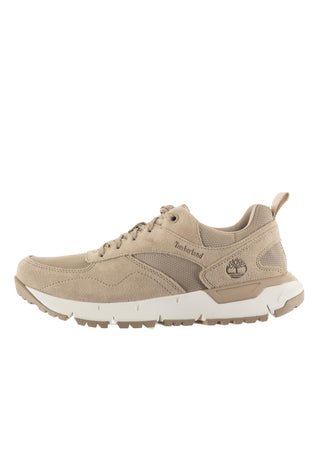 Voyager Park ReBOTL Men's Low Trainers Taupe Leather & Textile by Timberland – 8, Light Taupe, Model 9300000225397703