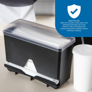 Junior Bulk Straw Dispenser Holds 250 Straws for Restaurants by San Jamar – 250 Straw Capacity, 250.0 load, Plastic, Straw, Model ST250