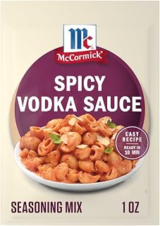McCormick Seasoning Mix, Spicy Vodka Pasta, 1 oz (Pack of 12)