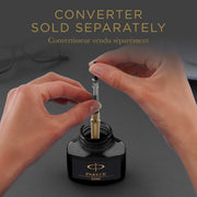 Quink Ink Bottle by Parker – 1.9 fl oz, Glass, Black Ink, Model 1950375