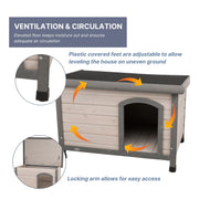 TRIXIE Small / Gray / Traditional Dog Houses