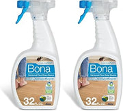 Bona PowerPlus Hardwood Floor Deep Cleaner Spray - 32 fl oz - Refillable - Oxygenated Formula and Residue-Free Floor Cleaning Solution - for Wood Floors (Pack of 2)