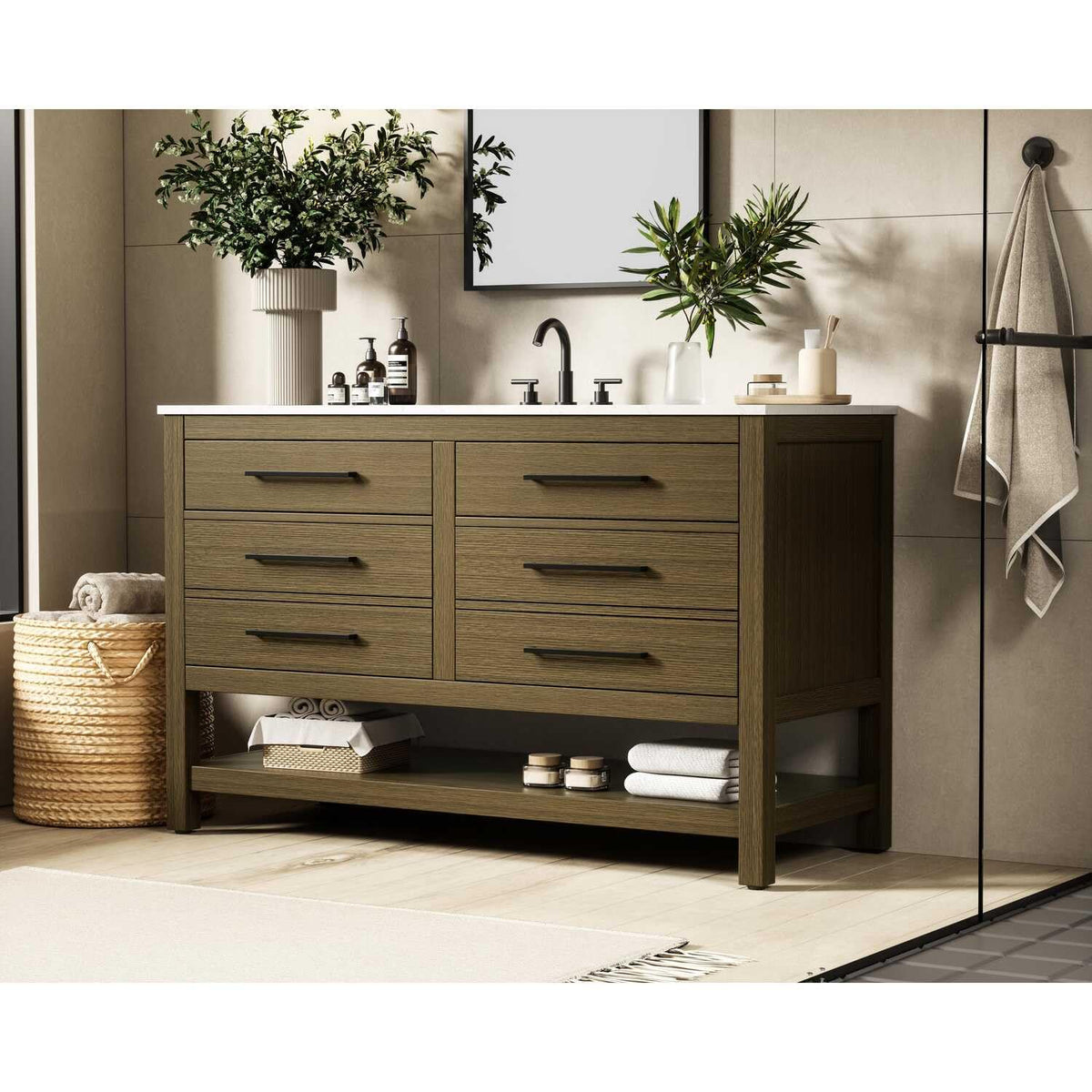 Bathroom Vanity Chestnut Brown by karson – Chestnut Brown