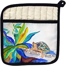 Betsy Drake PT1071 Turtle & Lily Pot Holder