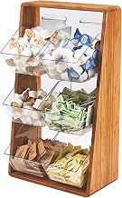 Removable Compartment Condiment Holder by CAL-MIL – 23.25" H x 13.25" W x 7" D, Bamboo, Brown, Model 3569-6-60