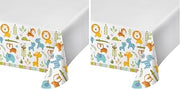Creative Converting Tablecover, 54" x 102", White (Pack of 2)