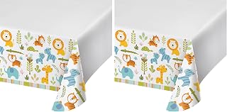 Creative Converting Tablecover, 54" x 102", White (Pack of 2)