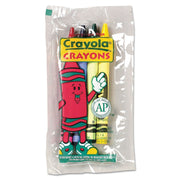 Set of Four Regular Size Crayons in Pouch by Crayola – 1 Count (Pack of 1), Crayons, Blue,Green,Multicolor,Random,Red, Model CYO520083