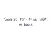 Felt Tip Pens by Sharpie – 4 Count (Pack of 2), Plastic, Black, Pack of 2, Model 1742661