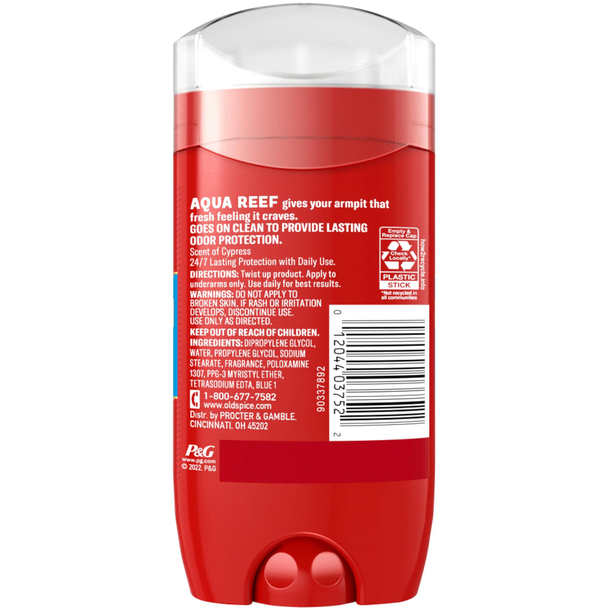 Red Zone Deodorant Solid by Old Spice – 1 Count (Pack of 9), Pack of 9, Model 316431