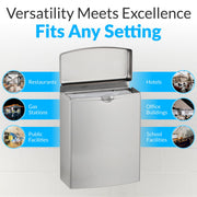 Bobrick Satin Finish / 1 Gallon / Flip Top Categories