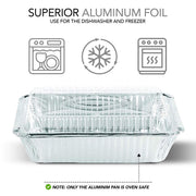 Stock Your Home 2 lb / 50 Pack / Silver Disposable Cookware