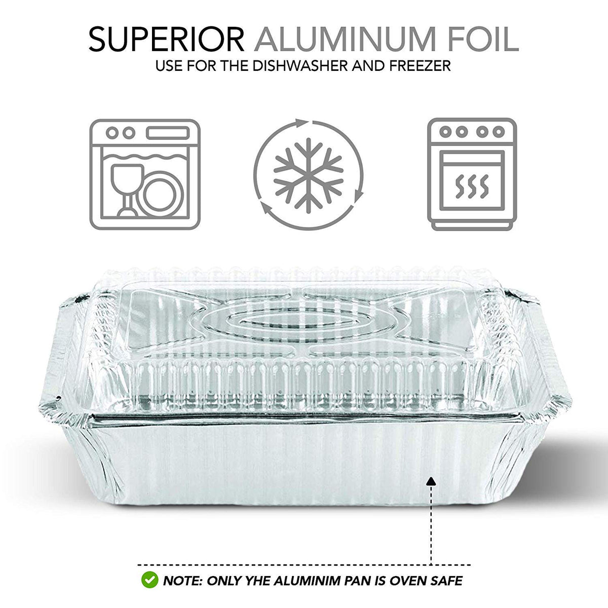 Stock Your Home 2 lb / 50 Pack / Silver Disposable Cookware